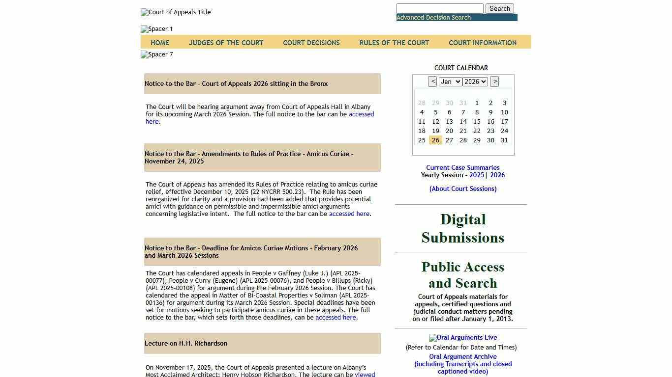 New York State Court of Appeals